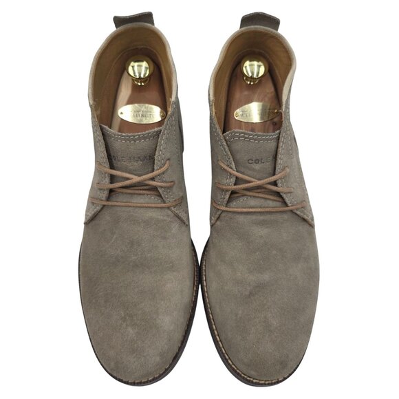 Cole Haan Ogden Stitch Suede Chukka Boots Taupe Tan Dress Casual Shoes Mens 9M - Picture 9 of 11